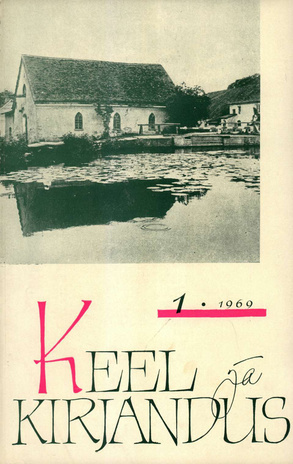 Keel ja Kirjandus ; 1 1969-01