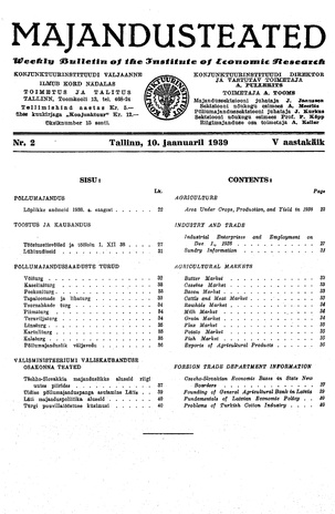 Majandusteated ; 2 1939-01-10
