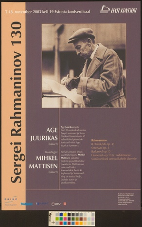 Sergei Rahmaninov 130 : Age Juurikas, Mihkel Mattisen 
