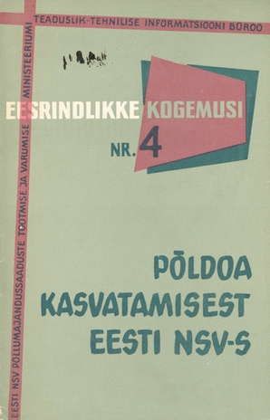 Põldoa kasvatamisest Eesti NSV-s