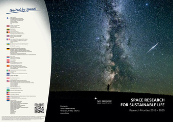 Space Research for Sustainable LifeTartu Observatory Research Priorities 2016 - 2020