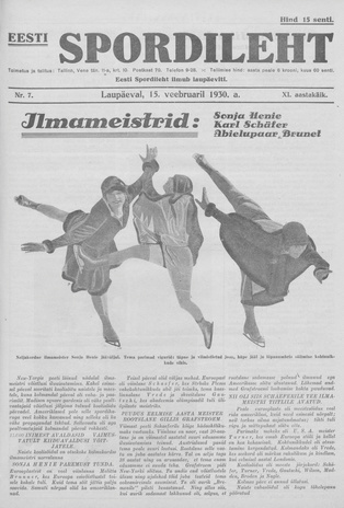 Eesti Spordileht ; 7 1930-02-15