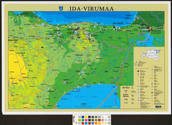Ida-Virumaa : [üldgeograafiline kaart] 