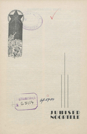 Juhised Noortele ; 9-10 1939