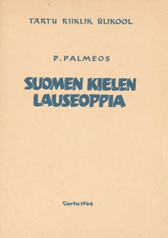 Suomen kielen lauseoppia