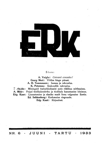 ERK ; 6 1933-06