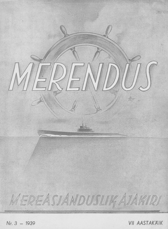 Merendus : mereasjanduslik ajakiri ; 3 1939