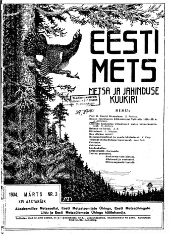 Eesti Mets ; 3 1934