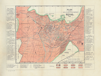 Plan der Gouvernementsstadt Reval