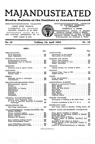Majandusteated ; 19 1935-05-14
