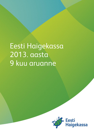 Eesti Haigekassa 2013. aasta 9 kuu aruanne