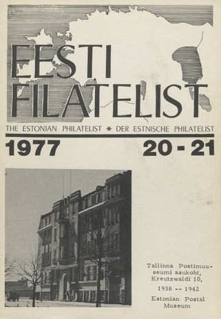Eesti filatelist = The Estonian philatelist ; 20/21 1977