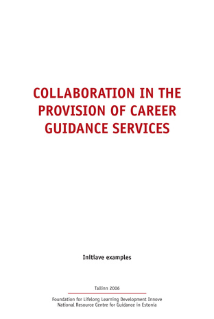 Collaboration in the provision of career guidance services: initiave examples
