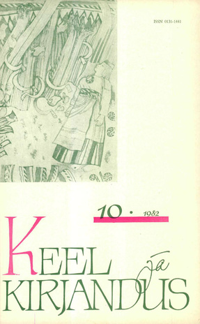 Keel ja Kirjandus ; 10 1982-10