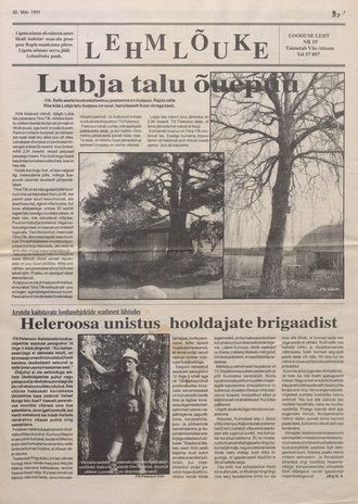 Lehmlõuke : looduseleht : [ajalehe Nädaline lisa] ; 19 1997-05-20