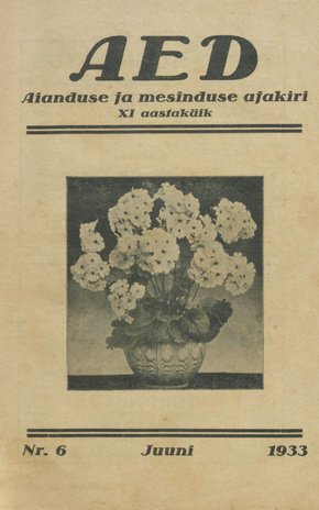 Aed : aianduse ajakiri ; 6 1933-06
