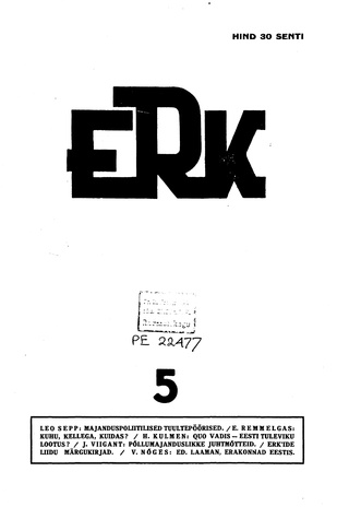 ERK ; 5 1934-05