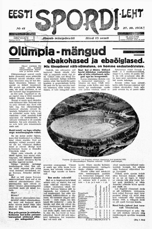 Eesti Spordileht ; 41 1931-10-27