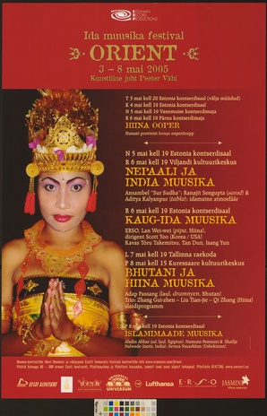 Ida muusika festival Orient : Hiina ooper, Nepaali ja India muusika 