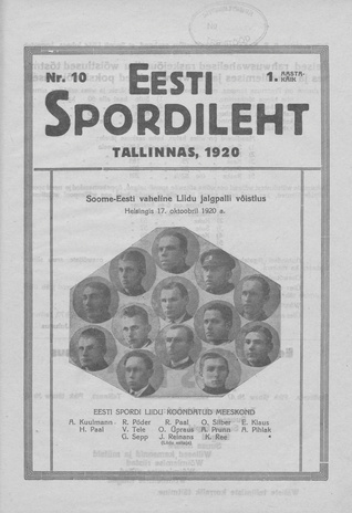 Eesti Spordileht ; 10 1920-11-13