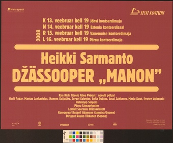 Heikki Sarmanto džässooper Manon