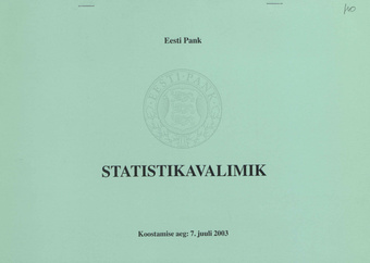 Statistikavalimik ; 2003-07-07