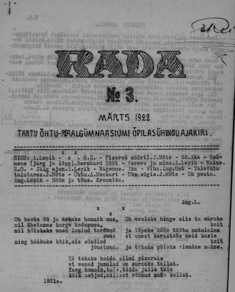 Rada ; 3 1922-03