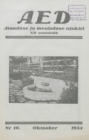 Aed : aianduse ajakiri ; 10 1934-10