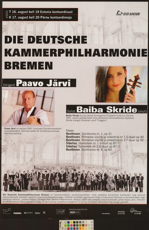 Die Deutsche Kammerphilharmonie, Paavo Järvi, Baiba Skride
