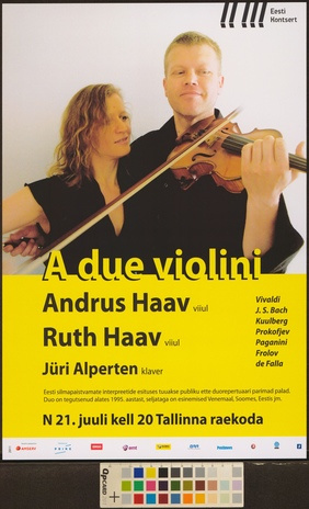 A due violini : Andrus Haav, Ruth Haav 