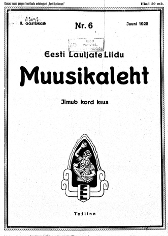 Muusikaleht ; 6 1925-06