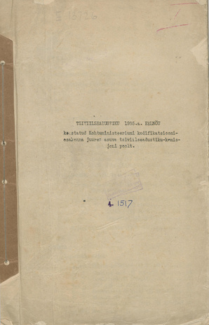 Tsiviilseadustiku 1935. a. eelnõu 