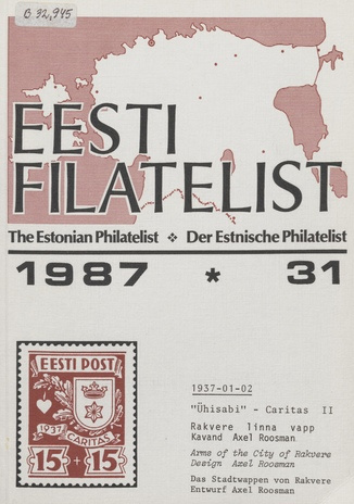 Eesti filatelist = The Estonian philatelist ; 31 1987