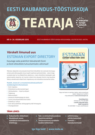 Eesti Kaubandus-Tööstuskoja Teataja ; 4 2010-02-24