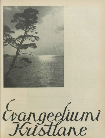 Evangeeliumi Kristlane : Tallinna Immaanueli Evangeeliumi Kristlaste vabausuühingu häälekandja ; 4 1937-04-05