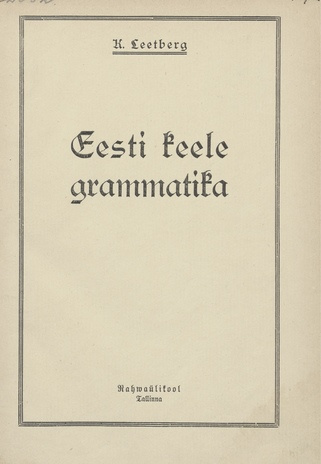 Eesti keele grammatika