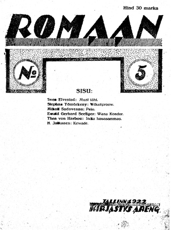 Romaan ; 5 1922