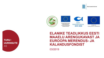 Elanike teadlikkus Eesti maaelu arengukavast ja Euroopa Merendus- ja kalandusfondist