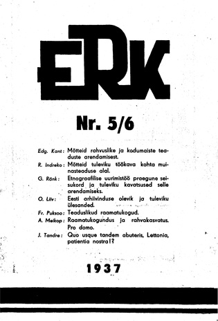 ERK ; 5-6 (47-48) 1937-10-04