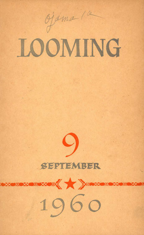 Looming ; 9 1960-09