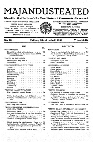 Majandusteated ; 43 1939-10-24