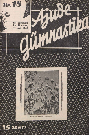 Ajude Gümnastika : ristsõnamõistatuste ajakiri ; 18 1940-05-02