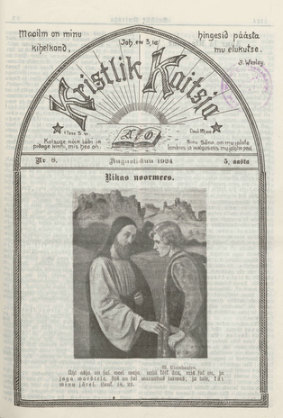 Kristlik Kaitsja : Eesti metodistide häälekandja ; 8 1924-08