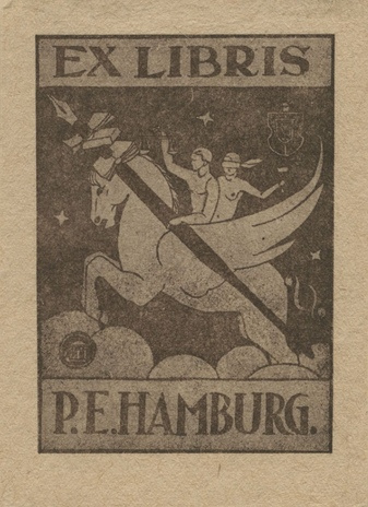 Ex libris P. E. Hamburg 
