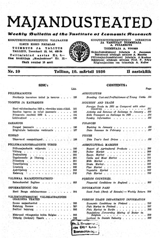 Majandusteated ; 10 1936-03-10