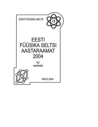 Eesti Füüsika Seltsi aastaraamat ; 2004