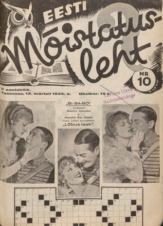 Eesti Mõistatusleht ; 10 1935-03-12