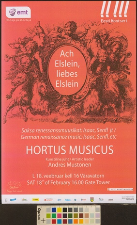 Hortus Musicus : ach Elslein, liebstes Elslein mein 