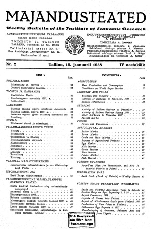 Majandusteated ; 2 1938-01-18