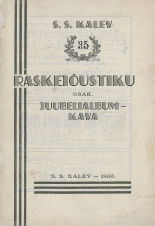 SS Kalev 35 : raskejõustiku osak. juubelialbum-kava